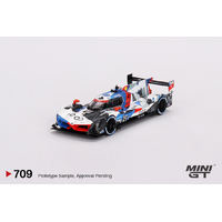 Mini GT 1/64 BMW M Hybrid V8  #25 BMW M Team RLL 2023 IMSA Sebring 12 Hrs 2nd Place Diecast Car
