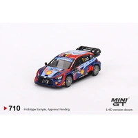 Mini GT 1/64 Hyundai i20 N Rally1 2023 Rally MonteCarlo 3rd Place #11 Diecast Car