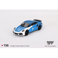 Mini GT 1/64 Porsche 911 Turbo S Safety Car 2023 IMSA Daytona 24 Hrs Diecast Model Car