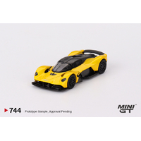 Mini GT 1/64 Aston Martin Valkyrie  Sunburst  Yellow Diecast Model Car
