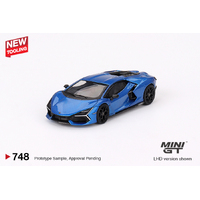 Mini GT 1/64 Lamborghini Revuelto Blu Eleos Diecast Model Car