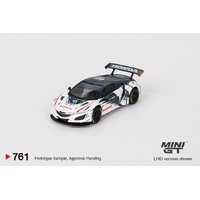 Mini GT 1/64 Honda NSX GT3 EVO AlphaTauri Yuki Tsunoda 2023 Red Bull Formula Nurburgring Diecast Model Car