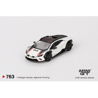 Mini GT 1/64 Lamborghini Huracán Sterrato Bianco Asopo Diecast Model Car