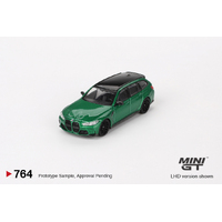 Mini GT 1/64 BMW M3 Competition Touring Isle of Man Metallic Green Diecast Model Car