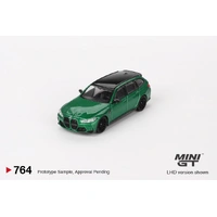 Mini GT 1/64 BMW M3 Competition Touring Isle of Man Metallic Green Diecast Model Car