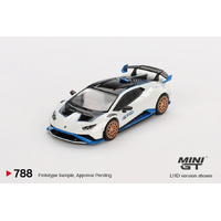 Mini GT 1/64 Lamborghini Huracán Sto Bianco Asopo Diecast Model Car