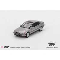 Mini GT 1/64 BMW 750IL Aspen Silver Metallic Diecast Model Car