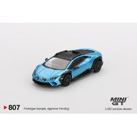 Mini GT 1/64 Lamborghini Huracán Sterrato Blu Aegir Diecast Model Car