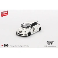Mini GT 1/64 LB-WORKS x Abas Works ABARTH 595 Gara White Diecast Model Car