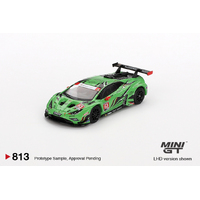 Mini GT 1/64 Lamborghini Huracán GT3 EVO2 #63 Iron Lynx IMSA 2023  Daytona 24 Hrs. Diecast Model Car