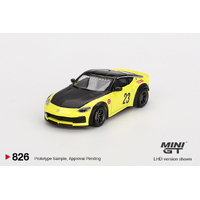 Mini GT 1/64 Nissan Z LBNATION WORKS Ikazuchi Yellow Diecast Model Car