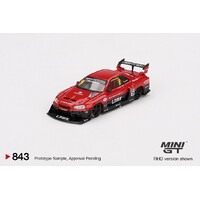 Mini GT 1/64 Nissan LB-ER34 Super Silhouette Skyline Red/Black Diecast Model Car