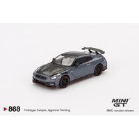 Mini GT 1/64 Nissan GT-R Nismo 2024 NISMO Stealth Gray Diecast Model Car