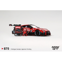 Mini GT 1/64 Nissan GT-R Nismo #23 "Motul Autech GT-R 2021" Super GT Series Suzuka Winner Diecast Model Car w/Tsugio Matsuda Figure