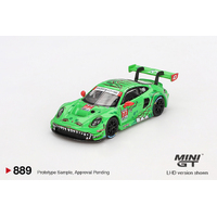 Mini GT 1/64 Porsche 911 GT3 R #77 AO Racing 2024 IMSA Daytona 24Hrs GTD Pro 2nd Place Diecast Model Car