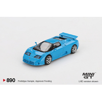 Mini GT 1/64 Bugatti EB110 Super Sport Blu Bugatti Diecast Model Car