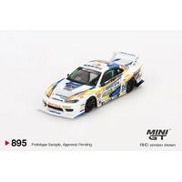 Mini GT 1/64 Nissan LB-Super Silhouette S15 Silvia #555 2023 Formula Drift Japan Diecast Model Car