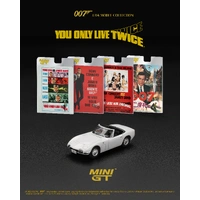 Mini GT 1/64 Toyota 2000GT Roadster "You Only Live Twice" English Blister Packaging Diecast Model Car