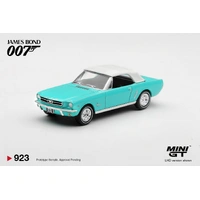 Mini GT 1/64 Ford Mustang Convertible 1965 "Thunderball" Diecast Model Car