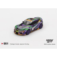 MiniGT 1/64 Toyota GR Supra KUHL 2021 D1GP Evangelion Racing D1 Diecast Car