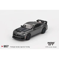 Mini GT 1/64 Ford Mustang Dark Horse 2024 Carbonized Gray Diecast Model Car