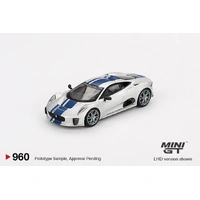 Mini GT 1/64 Jaguar C-X75 Silver Diecast Model Car
