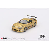 Mini GT 1/64 Toyota Supra (A80) Top Secret GT-300 Top Secret Gold Diecast Model Car