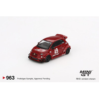 Mini GT 1/64 LB-WORKS x Abas Works ABARTH 595 Red Diecast Model Car