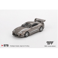 Mini GT 1/64 Toyota Supra VeilSide Combat V-II Combat Grey Diecast Model Car