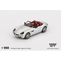 Mini GT 1/64 BMW Z8 Silver Diecast Model Car