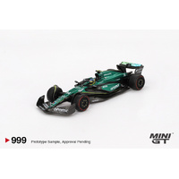 Mini GT 1/64 Aston Martin AMR24 #14 Fernando Alonso 2024 F1 2024 Bahrain GP Diecast Model Car