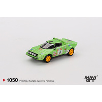 Mini GT 1/64 Lancia Stratos HF #4 1979 Spanish Rally Champion Diecast Model Car