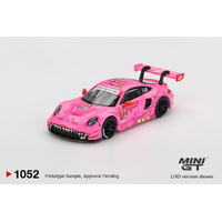 Mini GT 1/64 Porsche 911 GT3 R #77 AO Racing 2024 IMSA ROAD AMERICA Diecast Model Car
