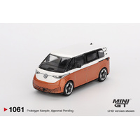 Mini GT 1/64 Volkswagen ID.Buzz Candy White / Energetic Orange Diecast Model Car