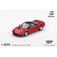 Mini GT 1/64 Honda NS-X Prototype Midship Sports 1989 Ayrton Senna w/ Figure  Ayrton Senna Collection blister packaging Diecast Model Car