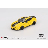 Mini GT 1/64 LB-WORKS FORD MUSTANG Triple Yellow Diecast Model Car