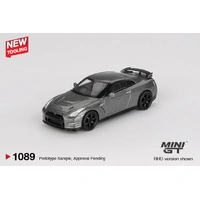 Mini GT 1/64 NISSAN GT-R 2013 Dark Metal Gray (NISMO R35 CRS Version)  Diecast Model Car