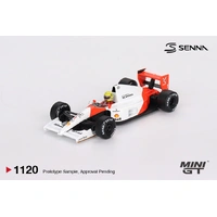Mini GT 1/64 McLaren MP4/6 #1 Ayrton Senna 1991 Japanese Grand Prix 2nd Place Blister Packaging Diecast Model Car