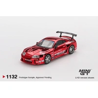 Mini GT 1/64 Toyota Supra (A80) Top Secret GT-300 Top Secret Red Chrome Diecast Model Car