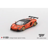 Mini GT 1/64 LB-WORKS Lamborghini Aventador Limited Edition Orange MDX 2025 Diecast Model Car