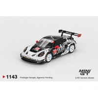 Mini GT 1/64 Porsche 911 GT3 R #77 AO Racing 2025 IMSA Petit Le Mans Diecast Model Car