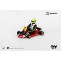Mini GT 1/64 Senna Kart Formula K #9 Ayrton Senna Da Silva - 1981 Karting World Championship Diecast Model Car
