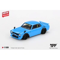 Mini GT 1/64 Nissan LB-Works Hakosuka Baby Blue Diecast Model Car