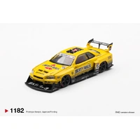 Mini GT 1/64 Nissan LB-ER34 Super Silhouette SKYLINE Sport Yellow Diecast Model Car