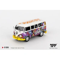 Mini GT 1/64 Volkswagen T1 Microbus Mizu Design Diecast Model Car