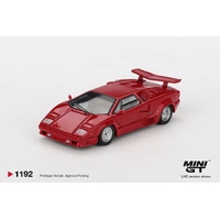 Mini GT 1/64 Lamborghini Countach 25th Anniversary Red Diecast Model Car