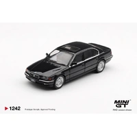 Mini GT 1/64 BMW 750IL Black Sapphire Diecast Model Car
