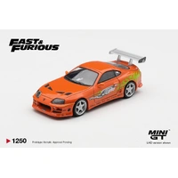 Mini GT 1/64 Toyota Supra BOMEX "The Fast and the Furious"  Brian O'Conner Blister Packaging Diecast Model Car