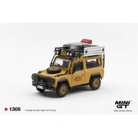 Mini GT Land Rover Defender 90 1985 Camel Trophy Borneo Team Brazil  Diecast Model Car