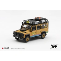 Mini GT Land Rover Defender 110 1998 Camel Trophy Tierra Del Fuego Ct.36 Romania Diecast Model Car